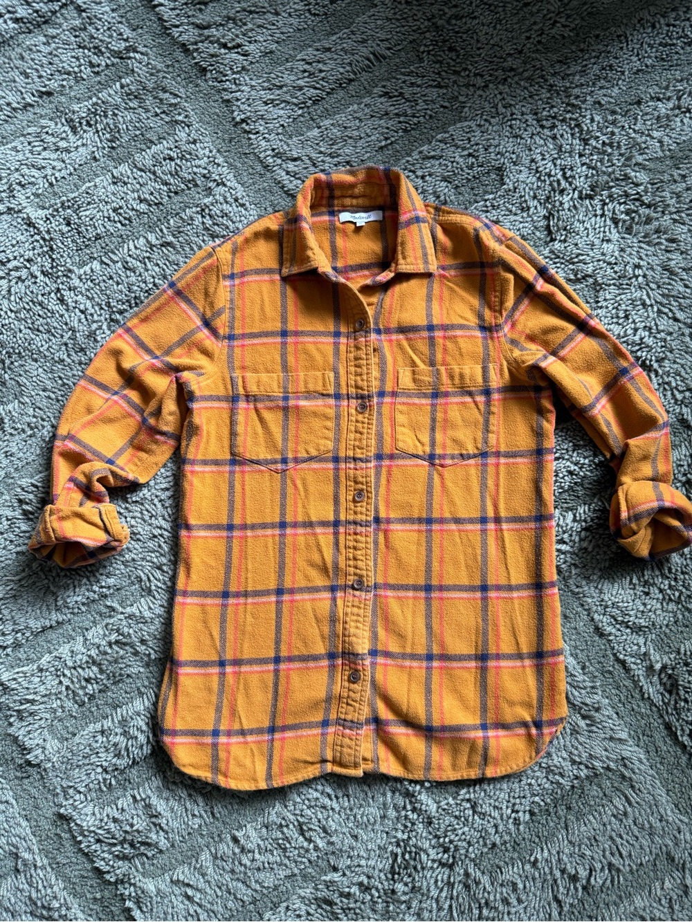 Madewell Flannel Plaid Button Down Shirt